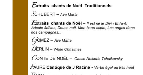 CONCERT DE NOËL