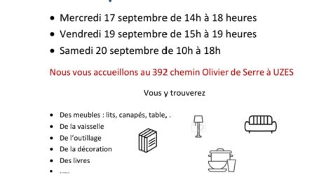 Vide maison au profit de l’Entraide
