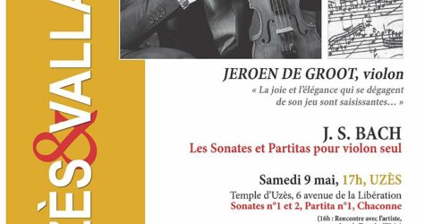 CONCERT – Les Sonates et Partitas pour violon seul de Bach